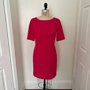 Ann Taylor Women’s Bright Pink Sheath Dress - Size 6 | Hot Pink Barbiecore